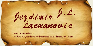 Jezdimir Lacmanović vizit kartica